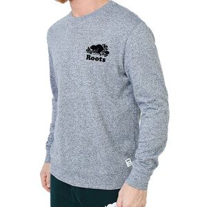 Roots Cooper crew neck salt & pepper XL